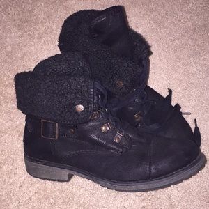 Black Roxy Winter/Combat Boots